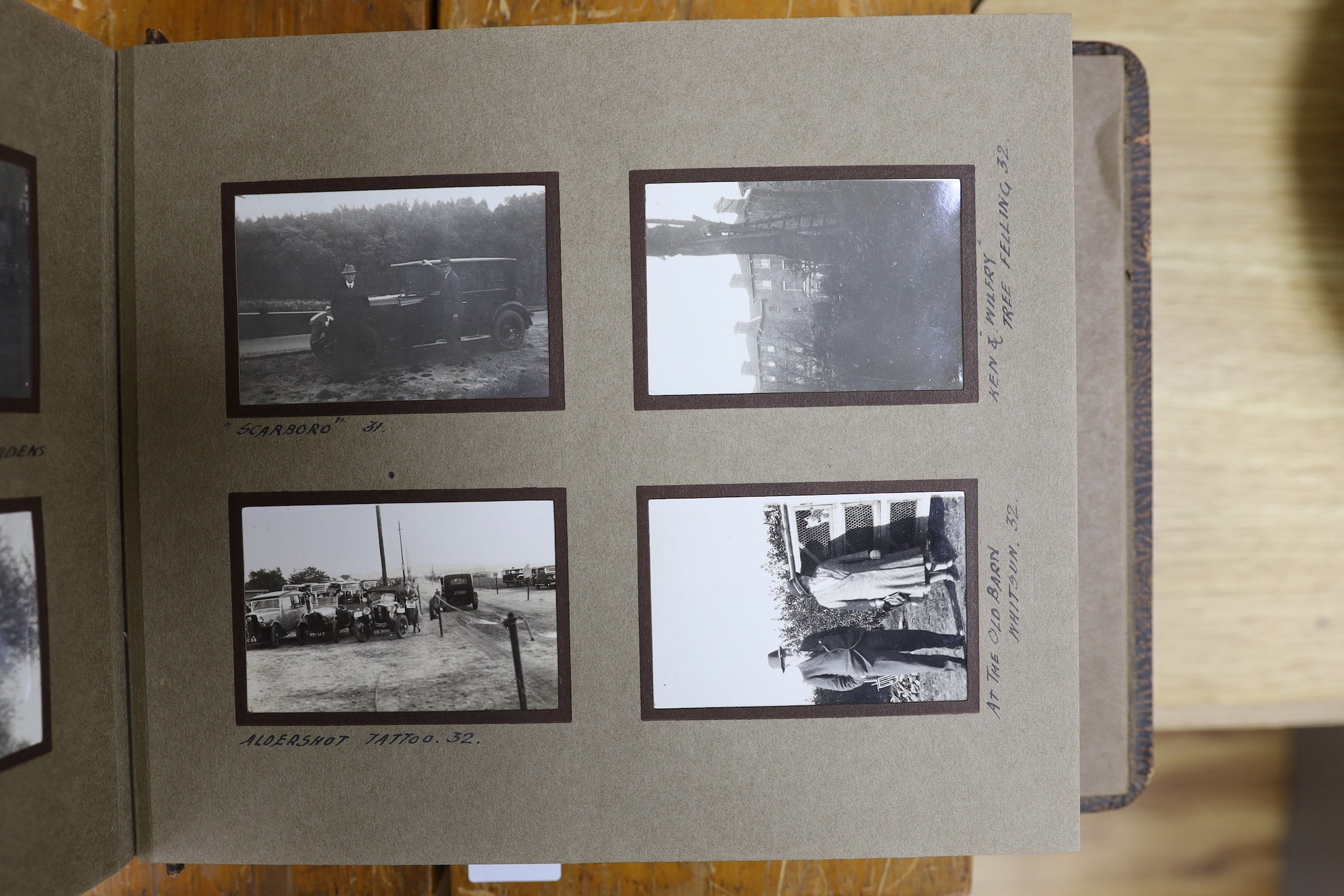 Six photograph albums and photographic slides, c.1907-1930s